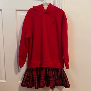 Polo by Ralph Lauren Sweater Hoodie Dress/Tartan